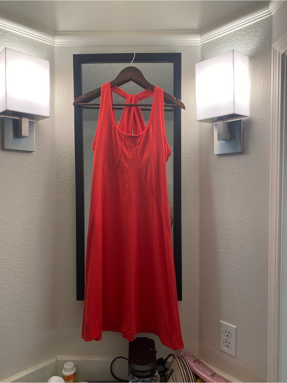 Lole Red Athletic Tank Dress